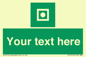 Custom sign safe condition Shipboard general alarm